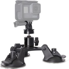 Suction Cup Mount Car Tripod GoPro Action Cameras Adjustable Support Stand