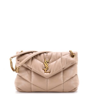 Saint Laurent Loulou Puffer Shoulder Bag Quilted Leather Small