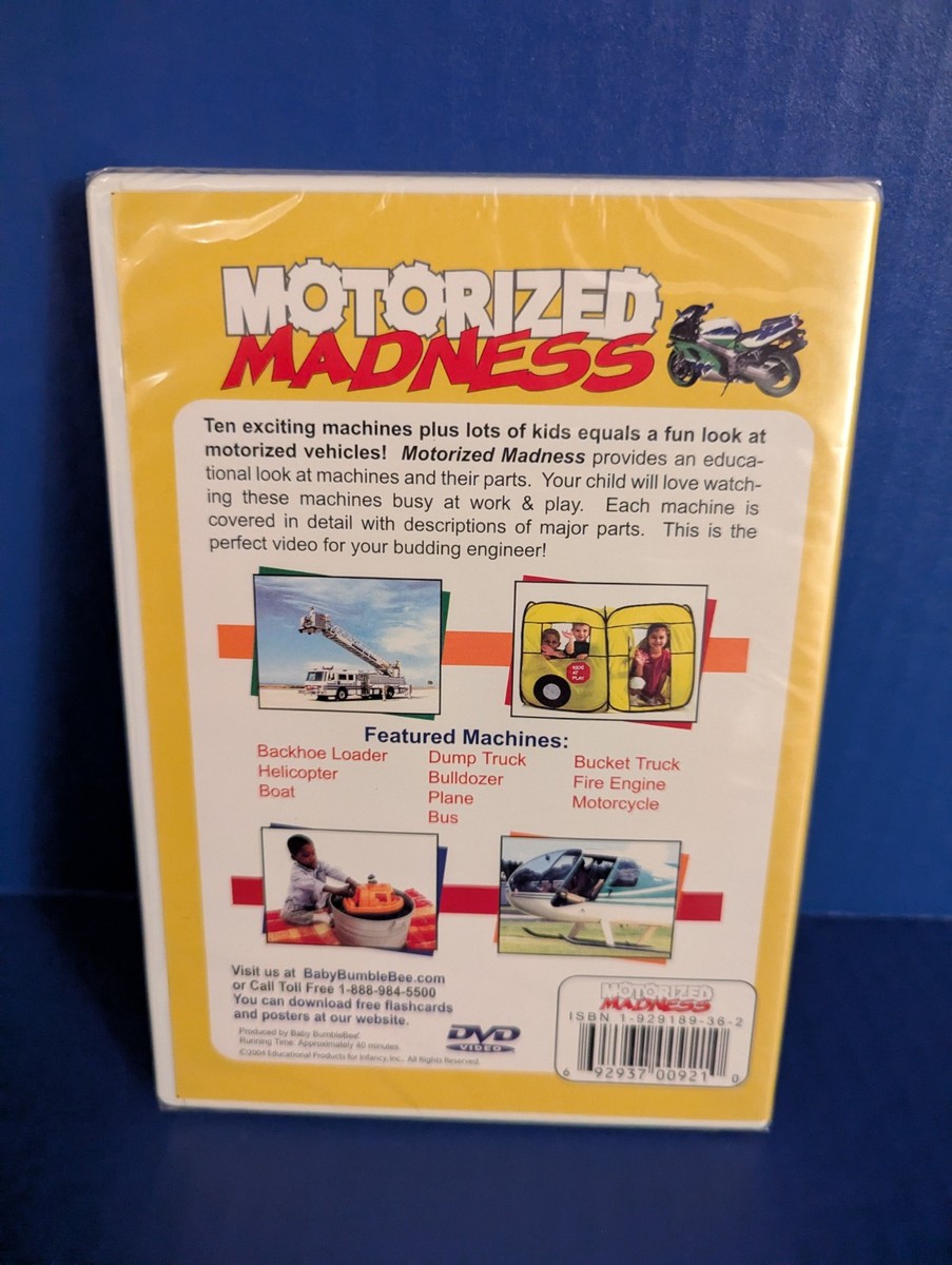Motorized Madness DVD BumbleBee Kids Videos - Brand New