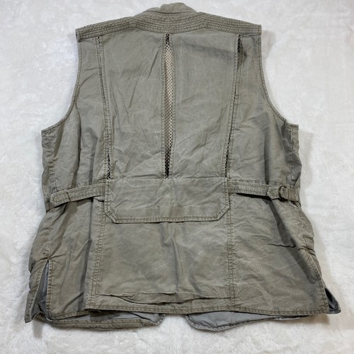 Vintage Banana Republic 80s Utility Vest Multi Pocket Fishing Hiking Outdoors XL - Picture 7 of 10