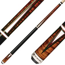 Players C-811 Pool Cue   Antique Brown Maple, 4-Point Graphic, 18  21 oz