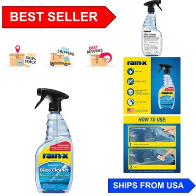Professional-Grade RainX Glass Cleaner - 23 oz Non-Toxic Formula for Auto Care