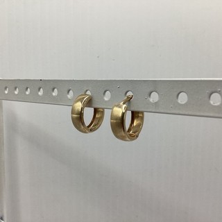 10ct Gold Chunky Small Hoop Huggie Earrings 1.2cm 1.2g CV#660
