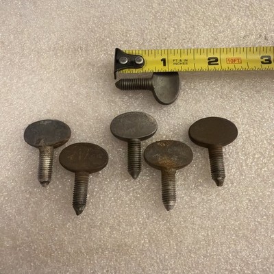 Stanley No. 45 & 55; Set/2 TAPERED END FENCE THUMB SCREWS Replace. Patina Varies