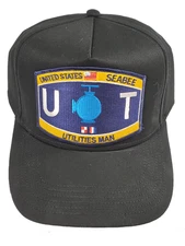 US Navy Seabee UTILITIES Man (UT) HAT - Black - Veteran Owned Business
