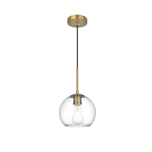 Living District Baxter 1 Light 8" Pendant, Satin Gold/Clear - LD2206SG - Picture 1 of 1