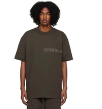 Size Small New Essentials Fear of God Off-Black T-Shirt Authentic Verified FW22