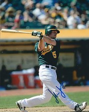 Signed  8x10 JOHN JASO Oakland A's Autographed Photo - COA