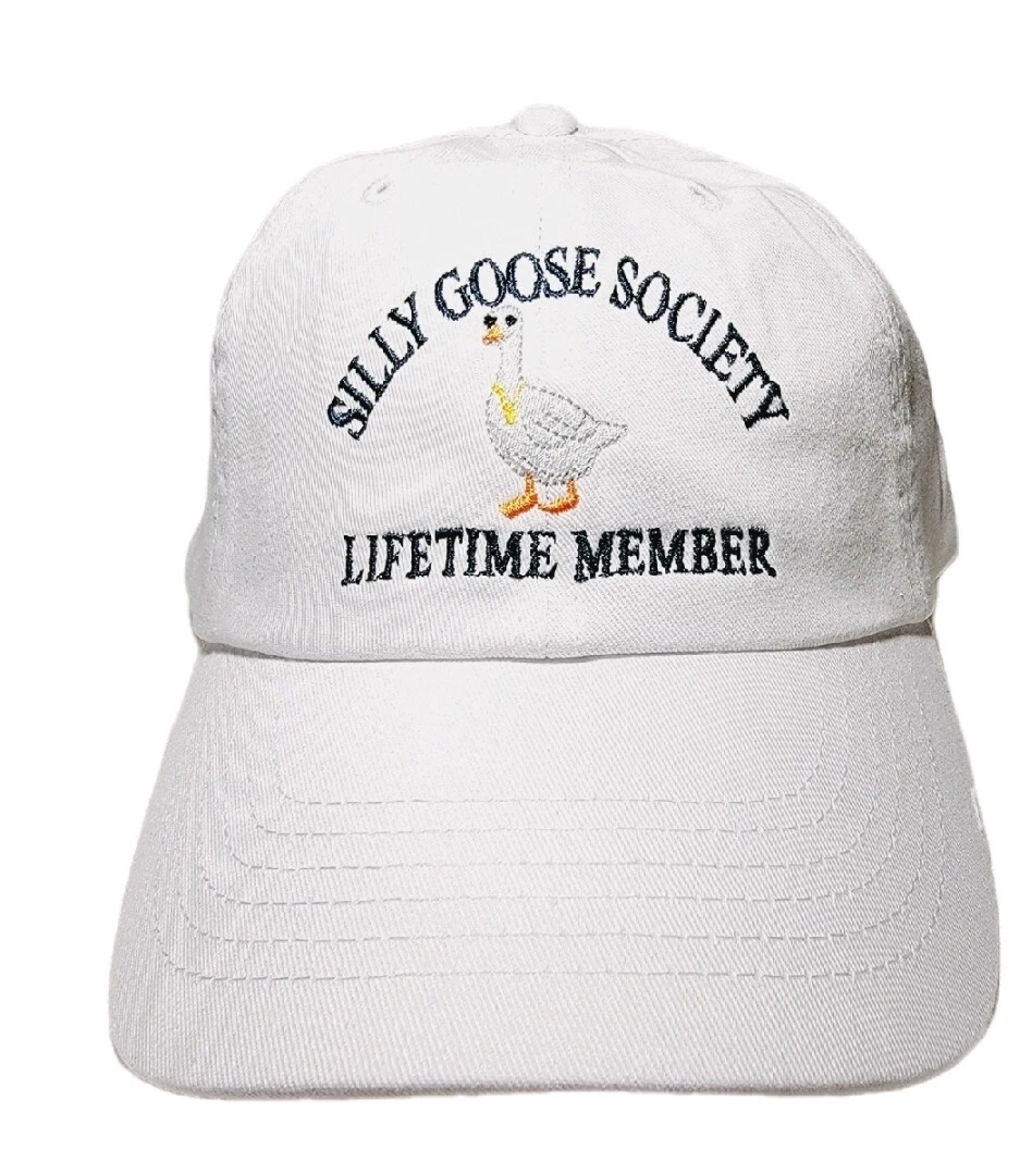 Silly Goose Society Lifetime Member Curved Bill Unstructured Adjustable...