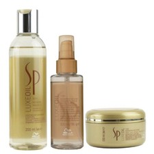Wella SP Luxe Oil Keratin Protect Shampoo 200 ml & 100 ml Haar&ouml;l & 150 ml Haarma