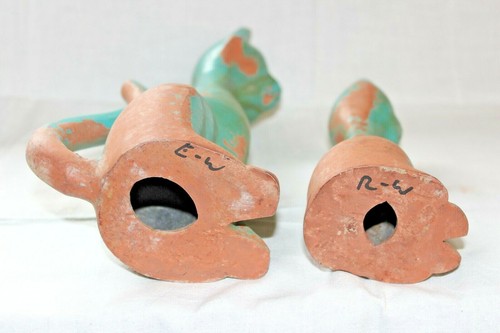 Vintage Set of 2 Mod Siamese Cat cast Metal Figures Mid Century Modern MCM - Picture 6 of 12