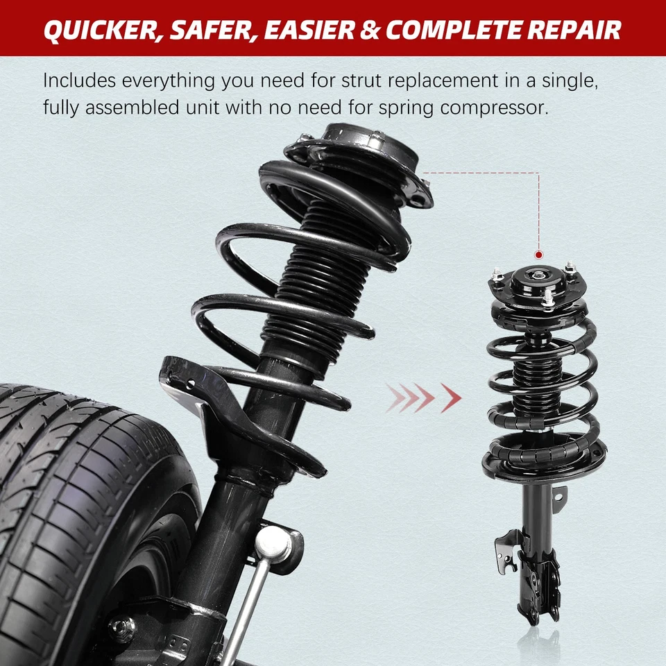 Struts for 2006 - 2011 Honda Civic 1.8L Sedan & Acura CSX 2PCs Front Right Left — 第 4/4 张图片