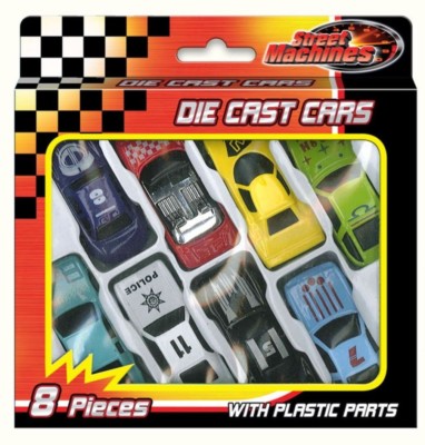 8-teiliges Rennwagen Set Metall Druckguss Fahrzeug Kinder Jungen Spielen Spielzeug Geschenk 3+
