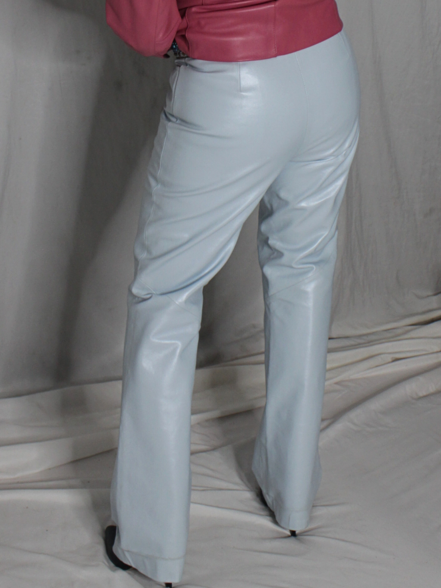 激レア90s Polo by Ralph Lauren leatherpants Womens Leather Pants Ralph Lauren Real Soft Gold Bronze Size 10