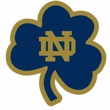 Notre Dame Fighting Irish Shamrock Logo - Die Cut All Weather Sticker/Decal NCAA