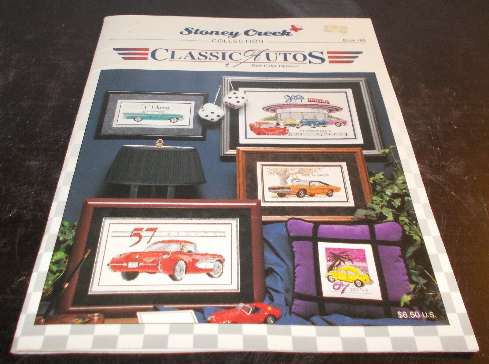 1996 Stoney Creek Cross Stitch Pattern Classic Autos Drive Ins BOOK