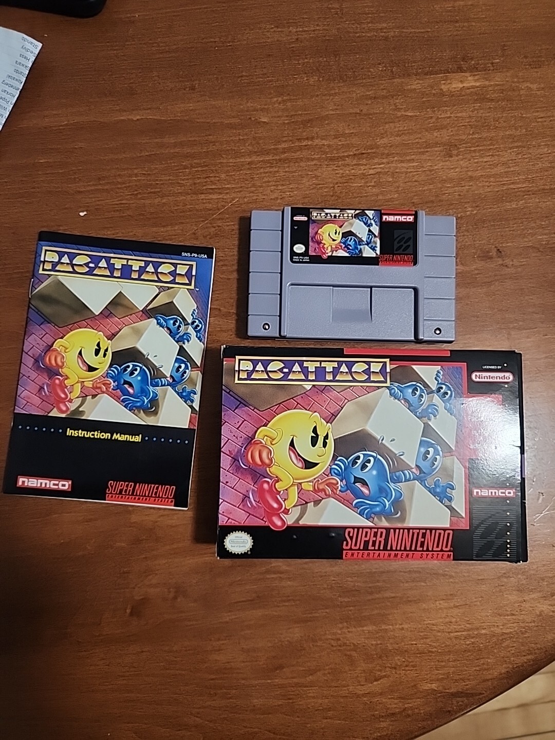 Pac-Attack (Super Nintendo Entertainment System, 1993)  Complete In Box
