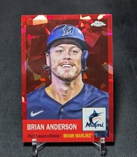 Brian Anderson Red Atomic Refractor /100 2022 Topps Chrome Platinum Anniversary