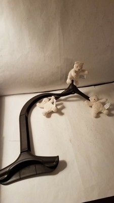 Graco Pack N Play Replacement Clip On Mobile White Bears Brown Part Ships Free Ebay