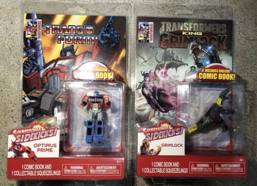 Squeezlings Sidekicks” The Transformers”Complete Set Of 6 Comics & Figurines NIP - Picture 14 of 23