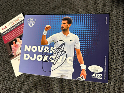 Ballon De Tennis Signé Novak Djokovic - Avec Certificat D'authenticité JSA, Origine US Open, Collection