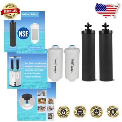 NSF Certified Berkey Filter Combo Pack - 4 Filters for Safe Water Purification