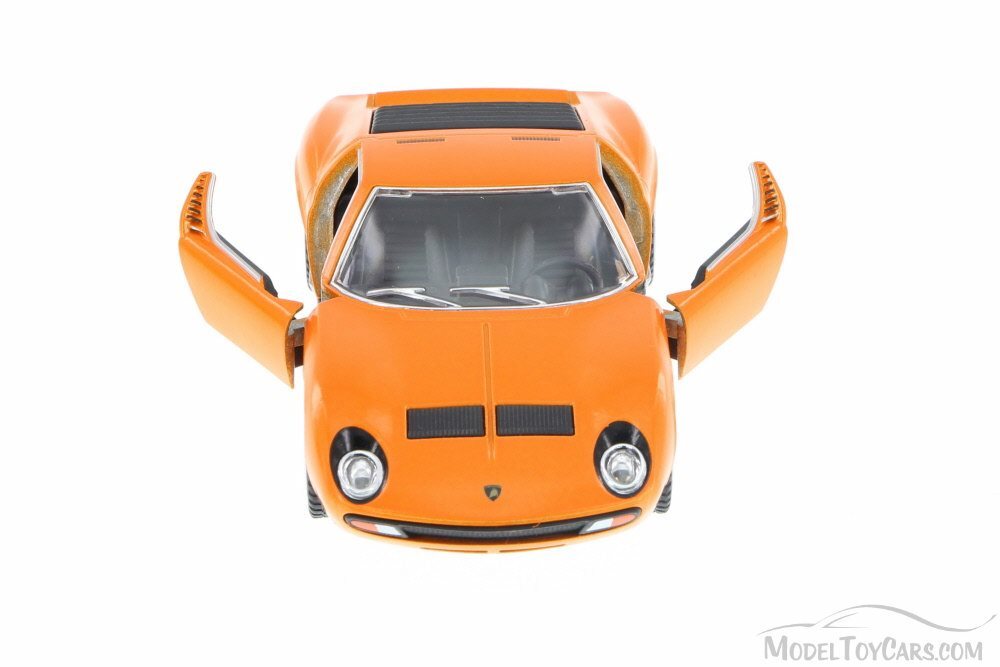 1971 Lamborghini Miura P400 SV Orange Kinsmart 5390D 1/34 Scale