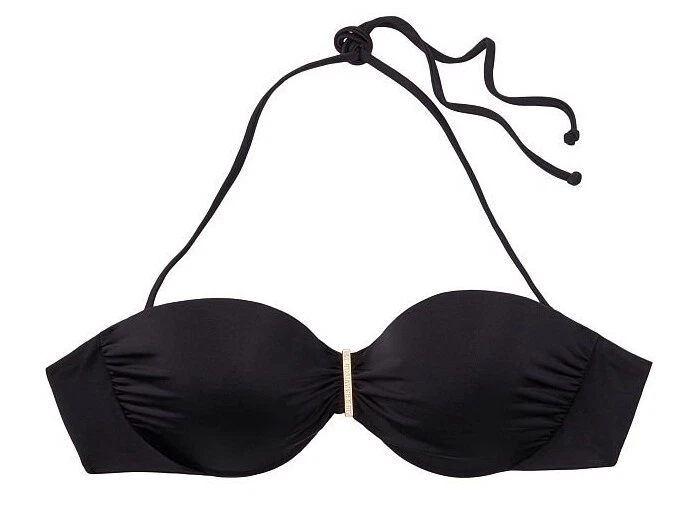 Nuevo con etiquetas Top de Bikini Victorias Secret Marilyn Ventanas Push Up Sin Tirantes Bandeau 36D Foto 3 de 4