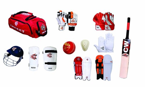 CW Men's Complete Batting and Keeping Accessories Kit with English Willow Bat - 第 4/4 張圖片