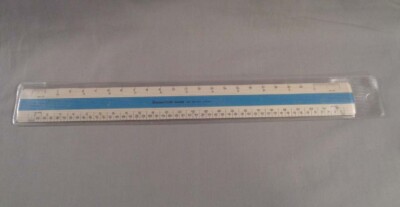 Vintage STAEDTLER MARS 561 89-100 Scale Ruler Architect Engineer Drafting Japan