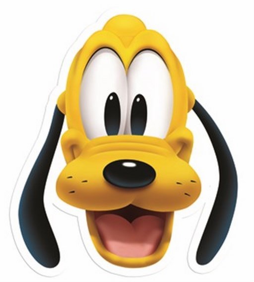 Pluto (Mickey Mouse's Perro) Oficial Disney Simple Fun Careta de Cartón Fiesta