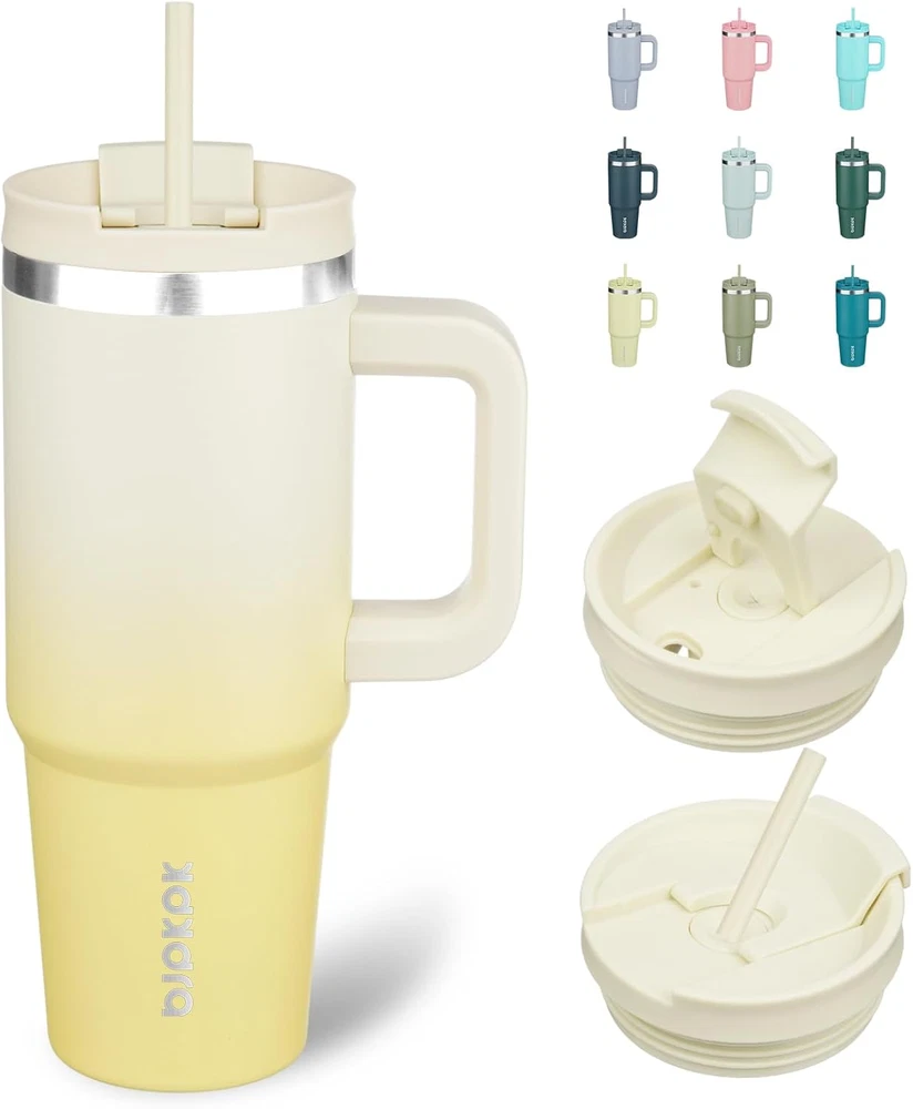 Tumbler with Handle and Straw 30 Oz Insulated Tumbler Cups with Lid Stainless Tumbler with Handle and Straw 30 Oz Insulated Tumbler Cups with Lid Stainless