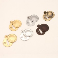 Escutcheon Victorian Key Hole Solid Brass Swing Cover Plate in Various Finishes