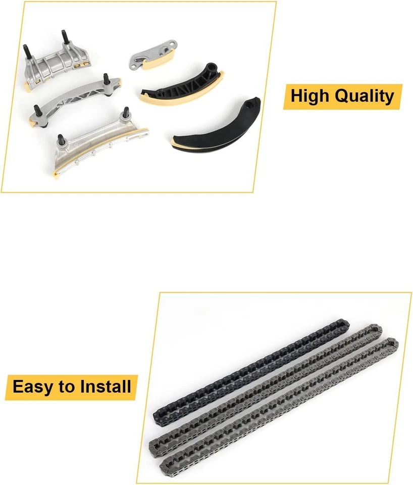 Juego de juntas de cabeza de cadena de distribución para GMC Terrain Acadia Buick Enclave Chevy Saab 9-3 Foto 3 de 4