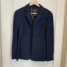 Tredstep Solo Classic Equestrian Coat Navy Size 10 — Sleeves Hemmed