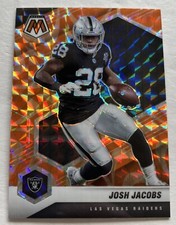 Josh Jacobs 2021 Panini Mosaic Orange Reactive Prizm #107 NFL LV Raiders 💥💥💥