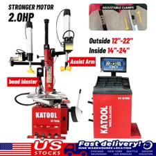 2.0 HP Motor Bead Blaster Tire Changer Machine Wheel Balancer Combo Tire Machine