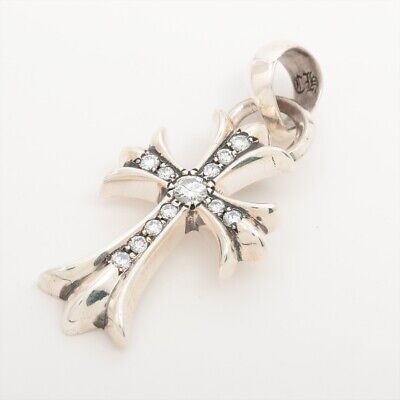 Chrome Hearts Small CH cross W bail Pendant top 925 22.0g Chrome Hearts Small CH cross W bail Pendant top 925 22.0g