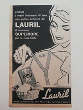 Clipping Pubblicità Advertising 1955 LAURIL Il Detersivo Superiore