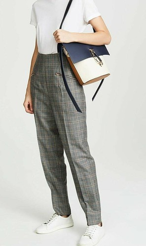 $ 395 NEU MIT ETIKETT ZAC POSEN GESICHERT FARBE-BLOCK LEDER SCHULTERTASCHE MARINEBLAU COMBO - Bild 9 von 9