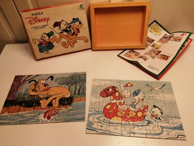 2 Puzzles de Disney, vintage (1976).