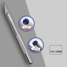 2pcs Art Craft Carving Knife with Metal Blade Aluminium Alloy Handle Red