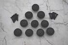 Vintage cast Iron door knobs cabinet round drawer handles pull rustic 10 pcs