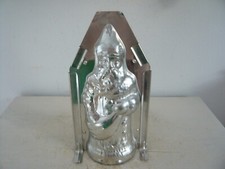 Ältere Schokoladenform Backform Nikolaus 25 cm Shabby Chic Vintage Deko Blech