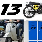 Number 13 v2 Racing + Sticker Vinyl