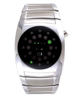 01Theone Women'S Ll102R2 Lightmare Red Led Stainless Steel Watch (4897021440566)