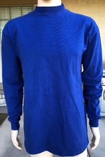 Vintage Fruit Of The Loom Casualwear Long Sleeve Blank Blue Shirt USA Made XL
