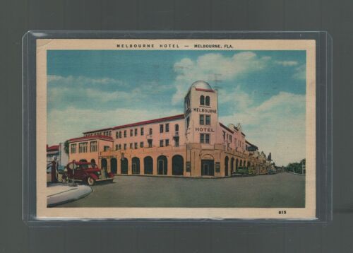 Daytona Beach Florida US Airmail Cover to Ocean Grove NJ 1941 Melbourne Hotel - Picture 2 of 5