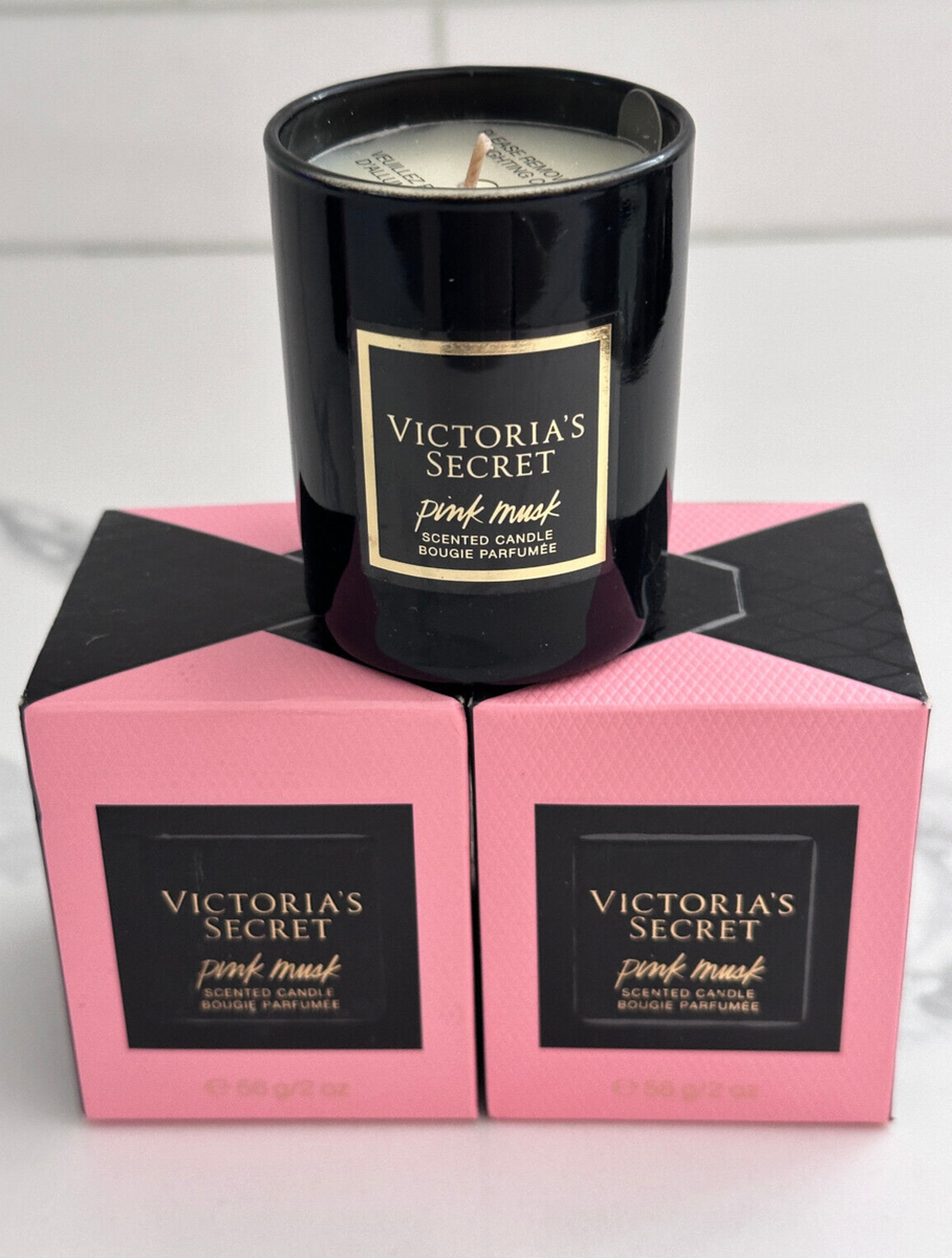 2x Victoria's Secret Scented Candle PINK MUSK 2 oz each | eBay