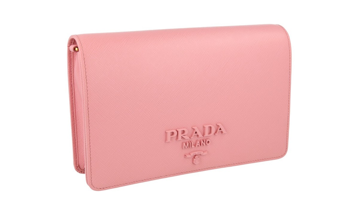 PRADA Saffiano Leather Mini Shoulder Hand Bag - Rose Pink - NEW | eBay